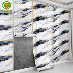 Yeni gelenler duvar kağıdı yüksek parlak altın banyo kabuğu ve sopa duvar kağıdı köpük mermer duvar levhası etiket rulosu - Product Image 1