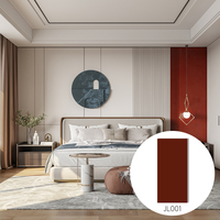 Panneau mural WPC rouge terre cuite massif JL001, ton ambre, imperméable, ignifuge, facile à nettoyer, moderne, pour hôtel, appartement, chambre, salon