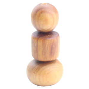 Cuentas sueltas de madera de ciprés de 8 mm, cuentas cilíndricas espaciadoras para la fabricación de pulseras, materiales para accesorios de bricolaje - Product Image 5