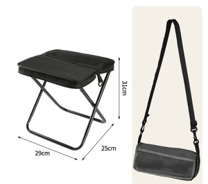 Portable Ultralight Mini \<strong\>Folding\</strong\> Stool for Outdoor \<strong\>Camping\</strong\> Foldable \<strong\>Chair\</strong\> Stool Pocket Fishing Hiking Beach Park Travel - Product Image 1