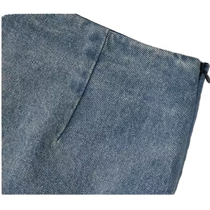 Mini-jupe en jean 3D vintage de haute qualité pour femme, avec boutons, coupe droite, technique délavée, taille unie, idéale pour l'été – Vente en gros - Product Image 6