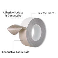 Échantillon gratuit de haute qualité tissu de blindage EMI sur mousse joints de blindage emi avec ruban conducteur