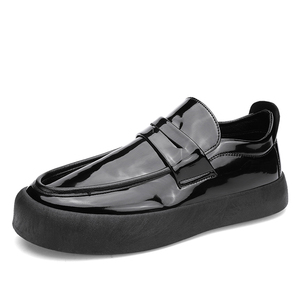 Nuevas Zapatillas Oficiales de Alta Calidad 2024 para Hombre, Planas, Modernas, Sin Cordones, Tacones Altos, Mocasines, Plataforma, Zapatos Negros, Precio Bajo de Fábrica - Product Image 3
