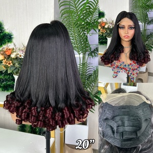 Peluca de Encaje 5*5 con Flores, Alta Densidad, Calidad Super Double Drawn, Disponible en Muchos Colores - Product Image 6