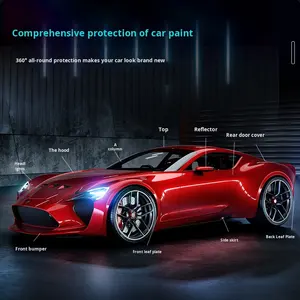 Film de protection de peinture pour voiture, film de protection de surface de peinture épaissi, anti-rayures, anti-rayures, film de protection de carrosserie complet en PET, pour l'usine OLIVER - Product Image 5