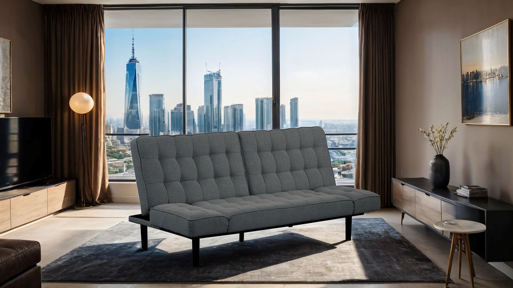 Gris oscuro + Tela + Espuma