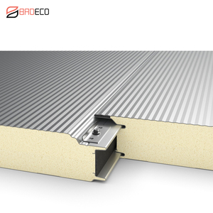 Nhanh chóng cài đặt tường kim loại Bảng điều chỉnh EPS bọt lõi mở rộng Polystyrene Tấm bánh sandwich cho ngoài trời nông nghiệp các tòa nhà - Product Image 4