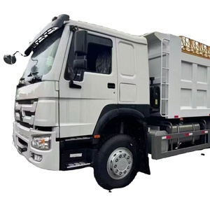 Camion benne diesel Howo d'occasion professionnel 4x2 robuste avec direction à droite, caméra arrière, haute qualité, prix bas, vente directe usine - Product Image 1