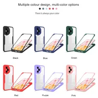 360 °   Étui intégral pour Honor 400 Pro Lite, film de protection d'écran, coque de téléphone en silicone de luxe antichoc, coque arrière rigide pour Honor 600 Pro