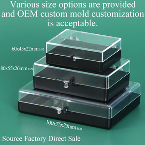 SUNSHING Bulk <b>Clear</b> Polystyrene Hinged Lid <b>Box</b> Premium Small Gel Sticky Sample Case Acrylic False Eyelash Storage Organizer <b>Box</b> - Product Image 1