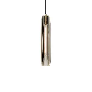 Led Enkele Messing Opknoping Moderne Zwarte Mini Kristal Glas Hanger Kroonluchter Lichtpunt Voor Keuken Eiland Slaapkamer