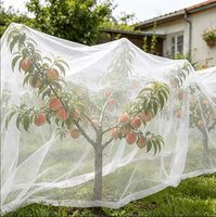HDPE Tuinnet, beschermingsnet voor fruitbomen, planten, groenten, bosbessenstruiken, plantenrijen, scherm