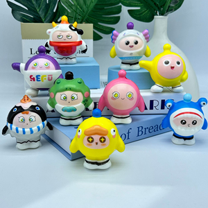 Porte-clés mignon en forme d'éponge de mer jaune de dessin animé |   Pendentif anti-stress souple à remontée lente pour breloque de sac et cadeau pour enfants - Product Image 2