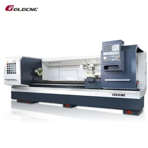 Máquina de torno cnc de alimentación automática óptima CAK6180 máquina de torno cnc de cama para metal