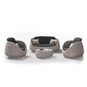 Conjunto de Sofás Modernos para Exteriores, para Patio, Villa, Balcón, Jardín, Terraza y Parque, Tamaños y Colores Personalizables - Product Image 2