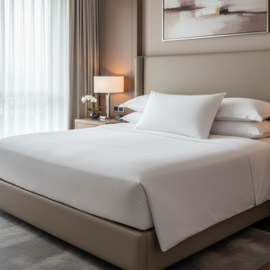 Luxury Goose <b>Feather</b> Pillow for Hotels Custom Logo Healthy Sleeping Features High Quality King Size Bedding with Foam Filling - Product Image 3