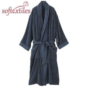Bán Buôn Nhà Sản Xuất Tùy Chỉnh Cá Nhân Áo Choàng Tắm Terry Vòng Đồ Ngủ Cotton Terry Unisex Ngủ Phòng Tắm Áo Choàng - Product Image 4