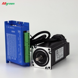 ออลกรีน 3 เฟส Nema23 2Nm ชุดมอเตอร์สเต็ปเปอร์แบบวงปิดพร้อมชุดไดรเวอร์พร้อมสายเคเบิลอินโค้ดเดอร์ 3M DC24-48V LCDA357H+LC57H380 - Product Image 4