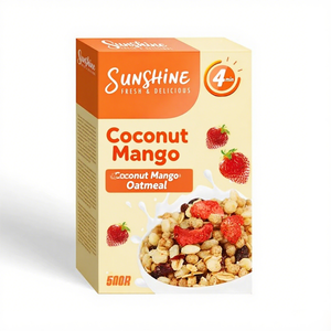 กล่องซีเรียลอาหารเช้าแบบกำหนดเองบรรจุภัณฑ์ข้าวโอ๊ตบดสำเร็จรูปบรรจุภัณฑ์อาหารเคลือบด้านและรังสียูวี - Product Image 6