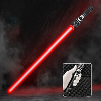 Nuevo Juguete de Espada Láser Retráctil de Silicona 2 en 1 con Luces LED Dobles y Sonido FX para Duelos