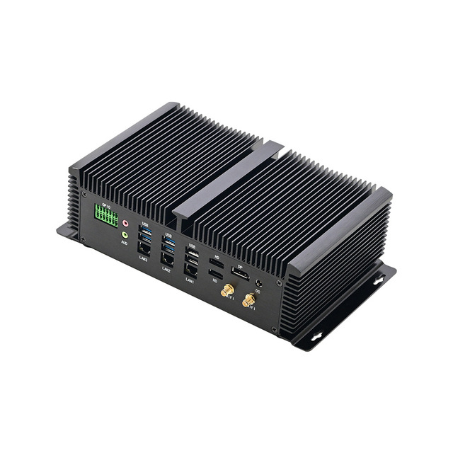 Custom I5/I7 Vision Machine IPC Fanless Industrial PC 12th Gen Triple Network 8 Serial Ports Mini Computer G16 Windows