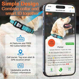 Nuevo Collar Inteligente de Lujo Personalizado para Perros 2025 con Código QR y Software Listo para Identificación, Hecho de Nailon Premium - Product Image 2