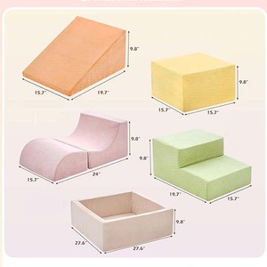 Bloques de Espuma Suave para Escalar, 5 Piezas, Set de Juego Colorido con Rampa y Escalones para Niños Pequeños, Estructura de Juego Geométrica para Interiores - Product Image 5