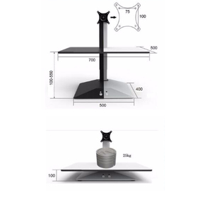 <span class=keywords><strong>Amazon</strong></span> Top vendedor hecho en China de pie de altura ajustable de <span class=keywords><strong>escritorio</strong></span> de la computadora convertidor elevador portátil - Product Image 3