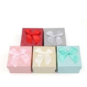 Jewelry Gift <b>Box</b> with Bow Watch Bracelet <b>Storage</b> Cardboard Packaging <b>Box</b> with Pillow <b>Paper</b> Jewelry case Custom logo - Product Image 2