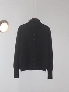 <span class=keywords><strong>Cardigan</strong></span> in Velluto Stile Coreano Andy per Donna, <span class=keywords><strong>Collo</strong></span> <span class=keywords><strong>a</strong></span> <span class=keywords><strong>Scialle</strong></span>, <span class=keywords><strong>Collo</strong></span> Alto, Vestibilità Ampia, Maniche Lunghe, per Autunno e Inverno - Product Image 2