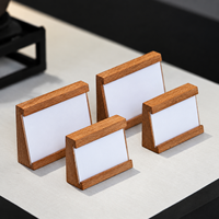 Présentoir de prix en bois vertical, porte-cartes de table, support d'étiquettes pour supermarché, panneau signalétique de comptoir pour le commerce de détail