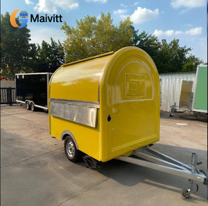 Equipo completo Mini Yellow <span class=keywords><strong>Hot</strong></span> Dog Burger Food Trailer Personalizado Mini Kitchen Food Truck - Product Image 2
