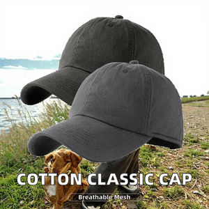 Cotton Denim <b>Baseball</b> <b>Cap</b> Men Women Casual Sun Classic Adjustable <b>Plain</b> Outdoor Activities Custom Embroidery 3D Logo Curved Brim - Product Image 2