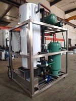 Machine à glace en tube industrielle à refroidissement par eau 5 tonnes 7 tonnes 10 tonnes /24h pour entreprises