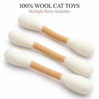 Jouet pour chat en feutre 100% pure laine, bâton de jeu pour chat, plusieurs tailles pour les animaleries et les détaillants en ligne