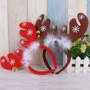 Nuevas Diademas con Plumas y Cuernos de Reno, Artículos para Fiestas Navideñas, Decoraciones de Plástico, Diademas al por Mayor - Product Image 1