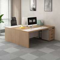 Nouveau bureau de direction en forme de L moderne pour PDG, vente en gros par le fabricant