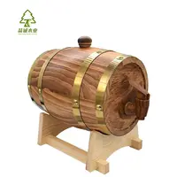 Oak Wood Decoration Wine Barrel, Spirits, Whiskey, 5 Liters