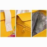 Sac isotherme non tissé personnalisé avec logo couleur, sac réutilisable pour la livraison de café à emporter