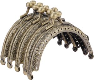 Cierre de monedero metálico Mtsooning de bronce con cierre de beso y arco para manualidades de costura DIY - Product Image 1