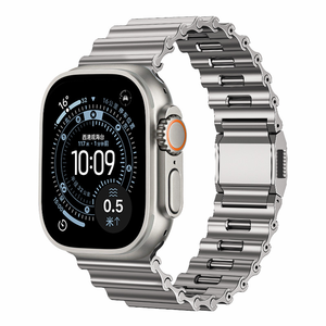 Bracelet de montre magnétique en métal Ocean pour Apple Watch Ultra 3 IWatch, bracelet de remplacement - Product Image 3