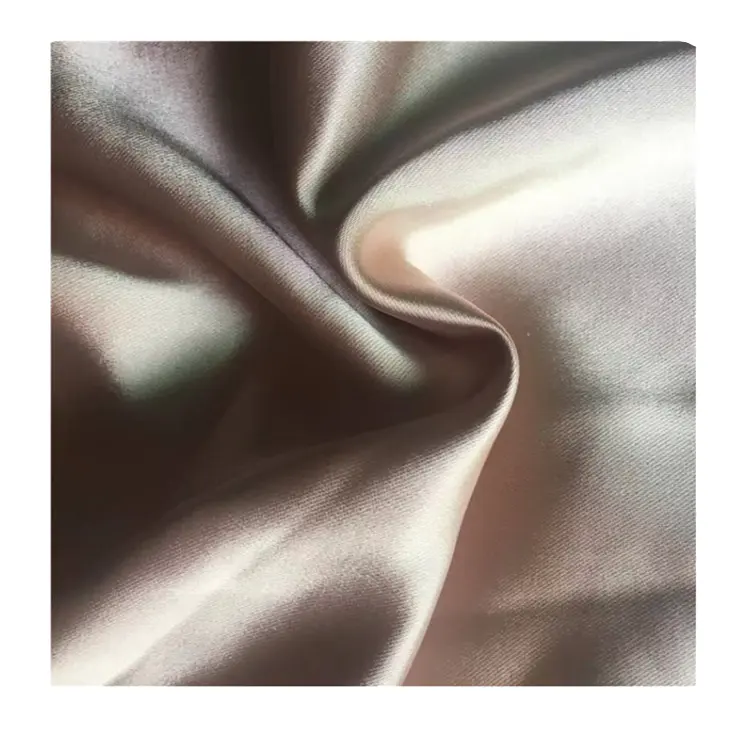 Satijn Boor Chiffon Stof Polyester Satijn Zijde Stof Voor Vrouwen Shiny Avondjurk