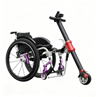 Kit de conversion de fauteuil roulant manuel en vélo électrique avec moteur 350W pour fauteuil roulant, vente en gros