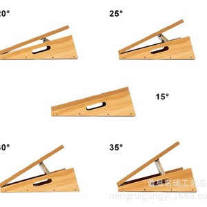 Tabla de Yoga Minimalista Moderna, Ajustable y Multifuncional, para Ejercicios de Equilibrio, Portátil, de Madera Natural - Product Image 1