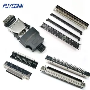 14 20 26 36 50 68 100 pin Male Female SCSI Connector, PCB Mounting IDC Crimping Solder SCSI MDR (Mini D ribbon) Servo Connector