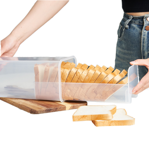 Tươi Bánh Mì Nướng Dispenser & Kín Bánh Mì Lưu Trữ Container Nhà Bếp Thực Phẩm Saver Tổ Chức Hình Chữ Nhật Hộp Tiêm Nhựa - Product Image 1