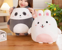 Vente en gros de peluches câlins, oreiller, animaux, peluches, panda, produits mignons pour enfants