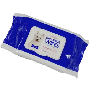 100 Mảnh Pcs/Túi Pet Dog Cat 100% Cotton Tre Bé May Mắn Dễ Dàng Mô Ướt Có Thể Viên Nang Bé Thùng Khăn Lau