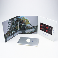 Nouveaux produits, pas cher, prix de gros, affichage de cartes cadeaux d'affaires, avec personnalisation lcd, boîte de brochures vidéo