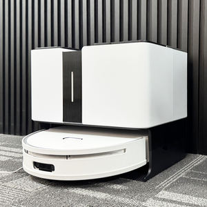 5000pa Laser Robot <span class=keywords><strong>Balai</strong></span> <span class=keywords><strong>Aspirateur</strong></span> Nettoyage Lavage Humide et Sec avec Poubelle Auto-vidage pour le Nettoyage des Poils d'Animaux Domestiques - Product Image 1